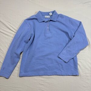 Long Sleeve Polo Shirt - S - 100% Cotton
